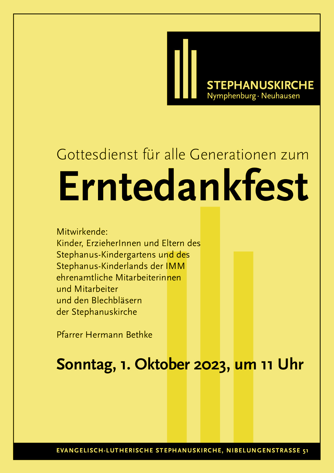 Plakat Erntedank-Gottesdienst 02.10.2023